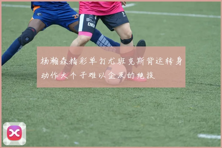杨瀚森精彩单打尤班克斯背运转身动作大个子难以企及的绝技